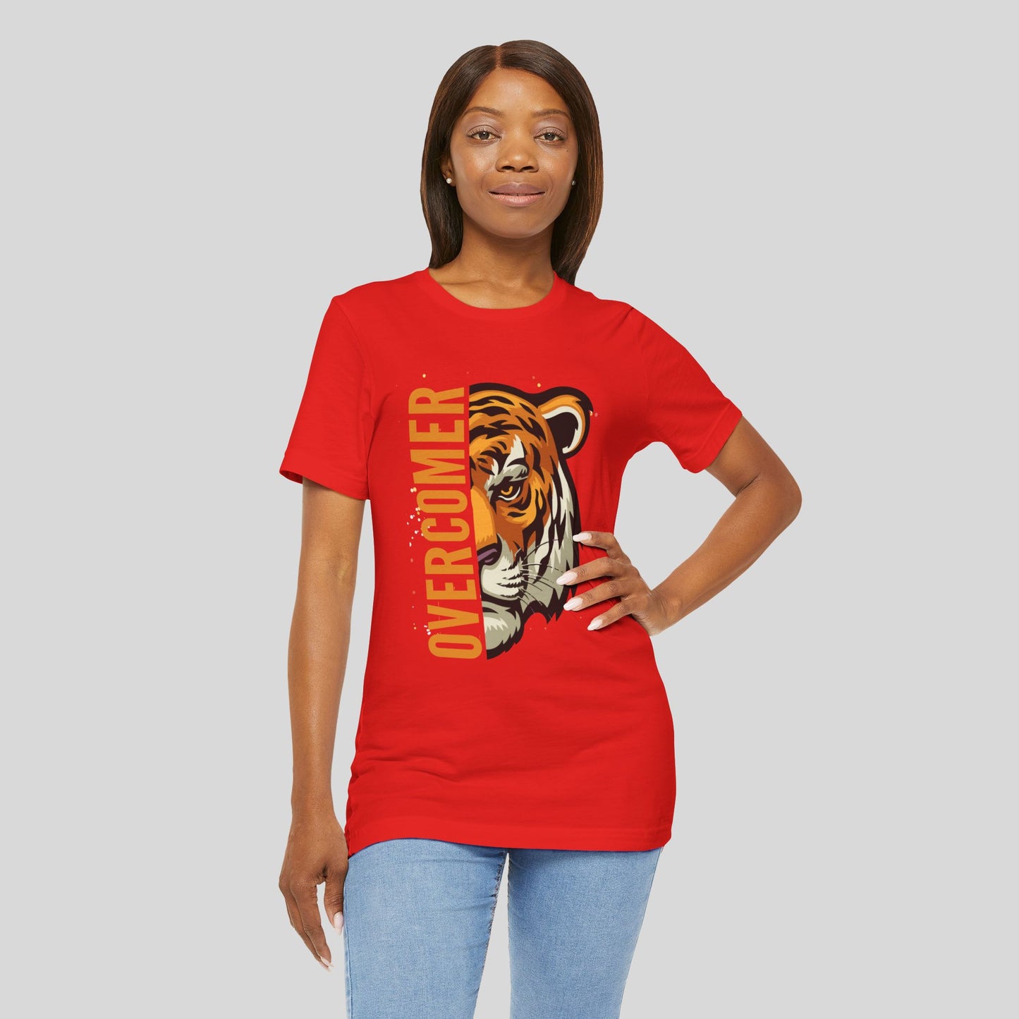 Overcomer Tiger Jersey Short Sleeve Tee