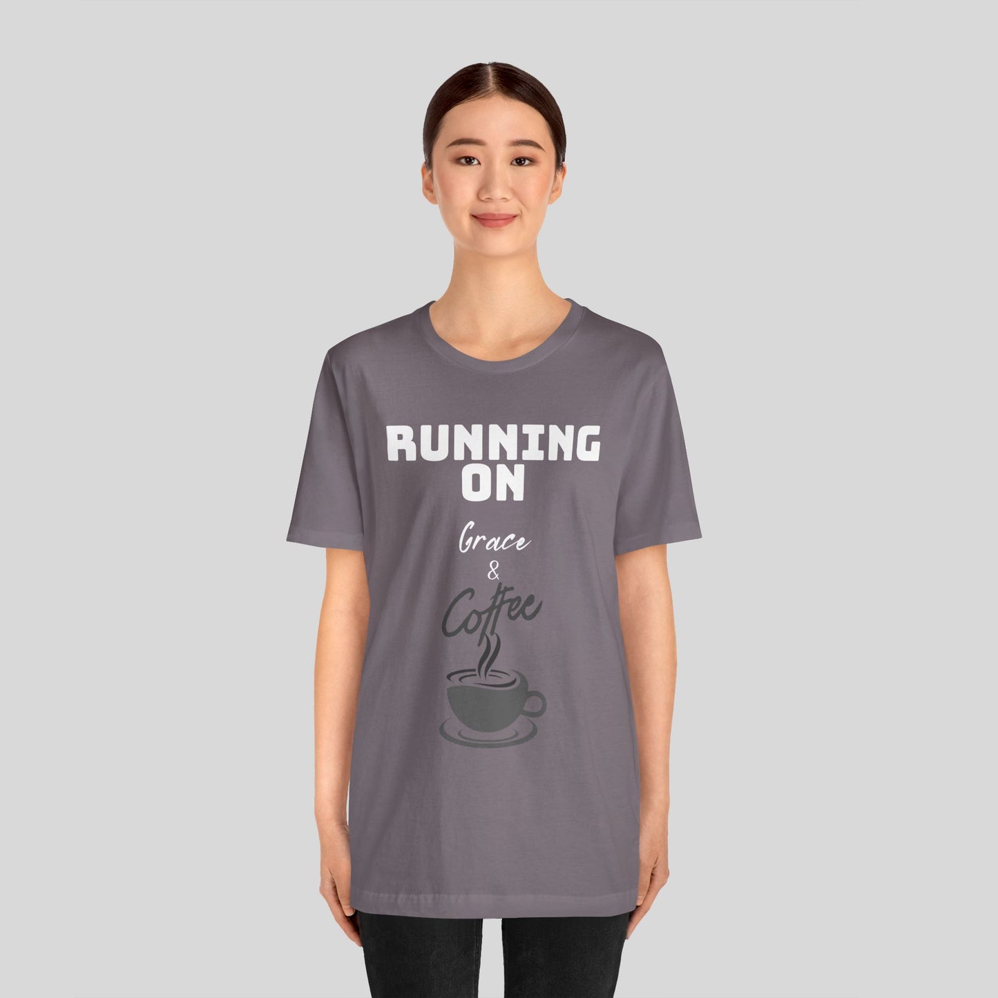 Running on Grace & Coffee Jersey Short Sleeve Tee