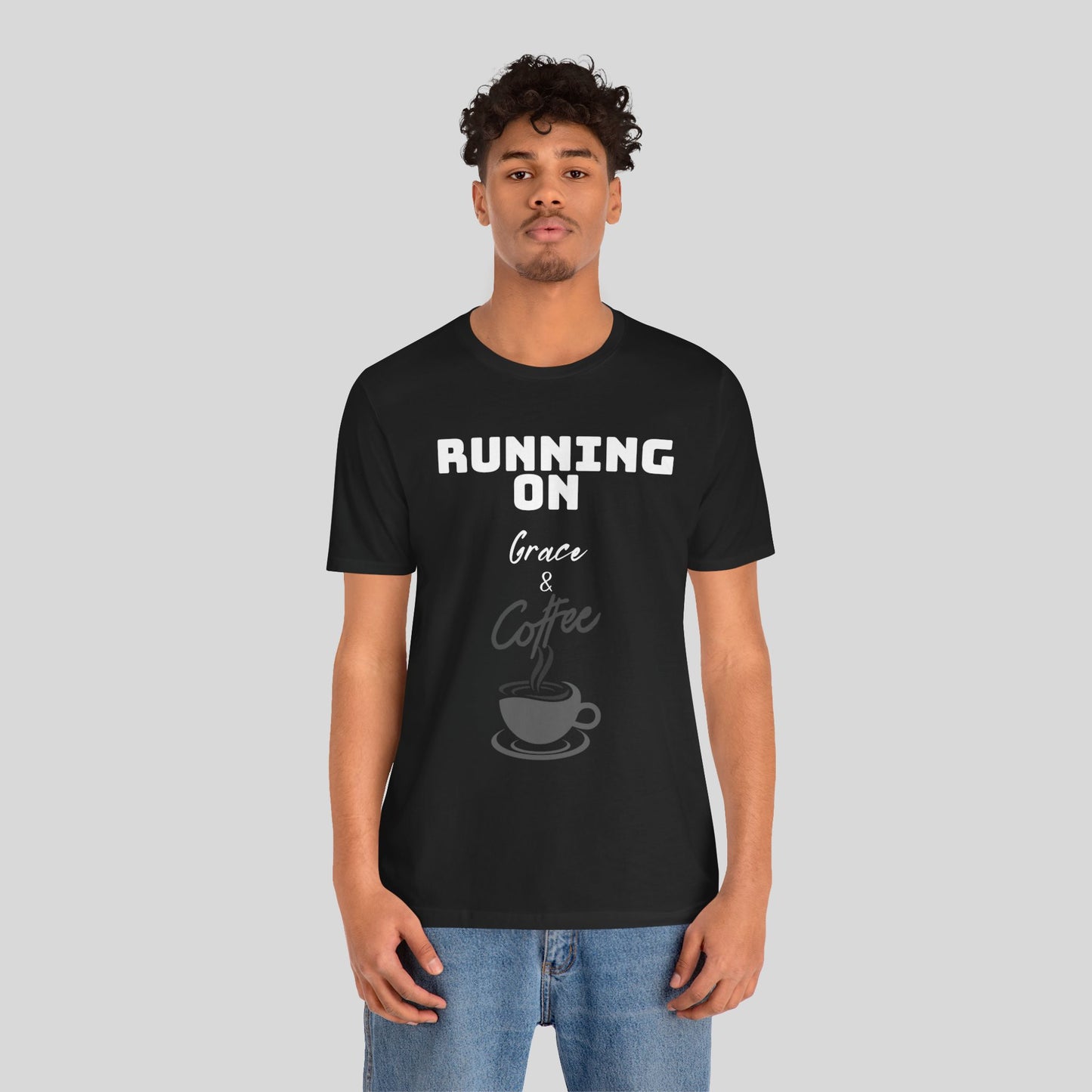 Running on Grace & Coffee Jersey Short Sleeve Tee