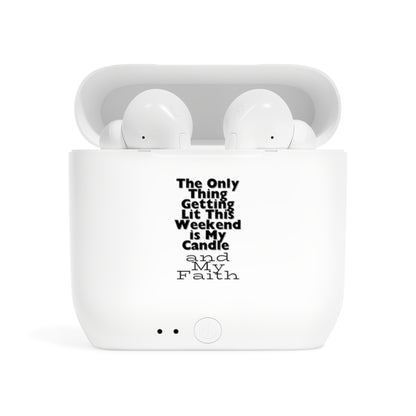 My Faith Is Lit Essos Wireless Earbuds and Case