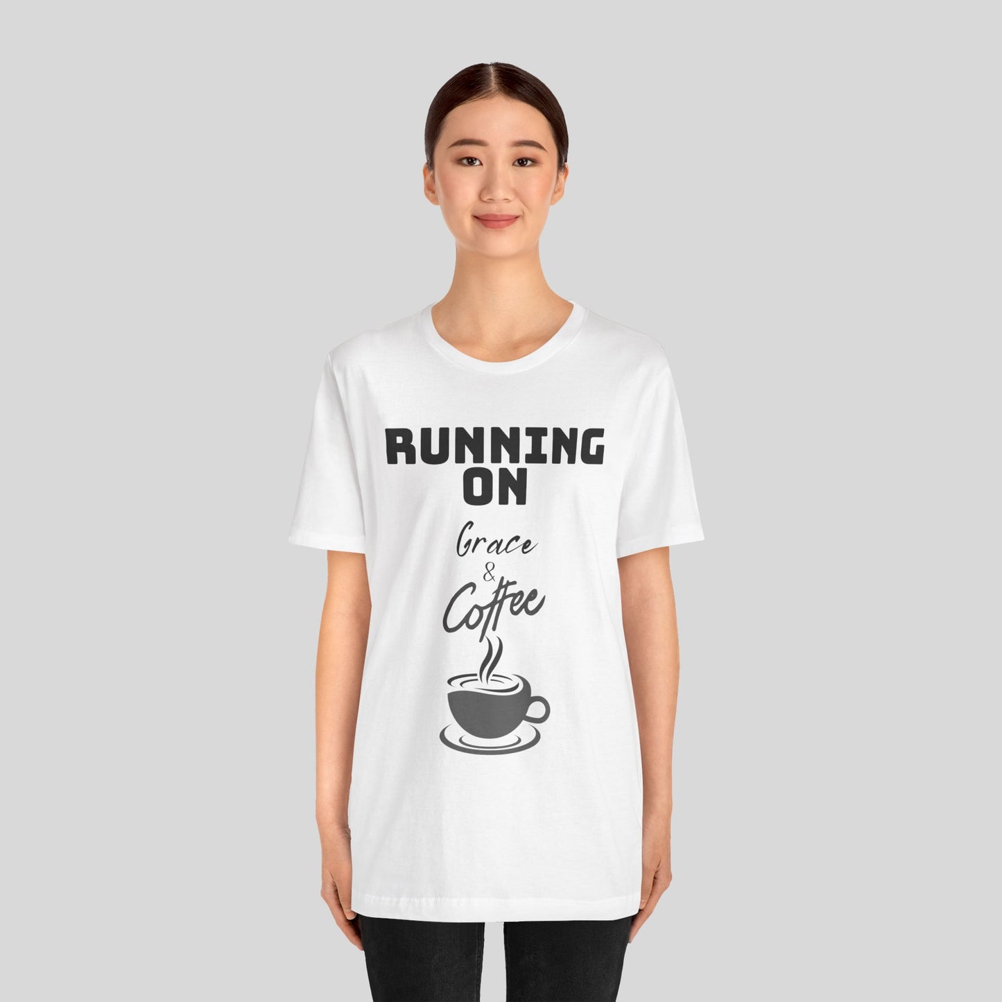 Running on Grace & Coffee Jersey Short Sleeve Tee