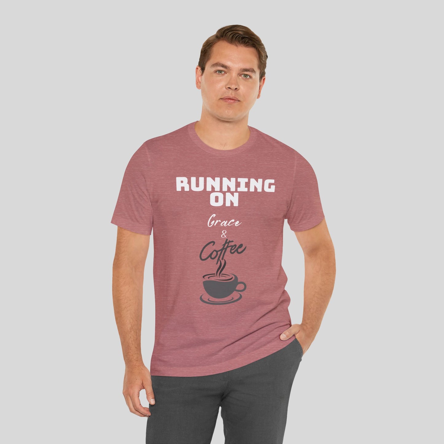 Running on Grace & Coffee Jersey Short Sleeve Tee