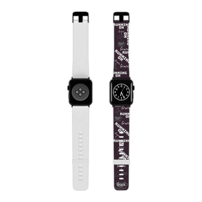 Running on Grace & Coffee Apple Watch Band Design