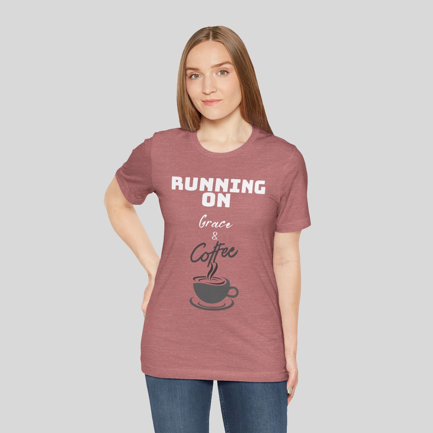 Running on Grace & Coffee Jersey Short Sleeve Tee