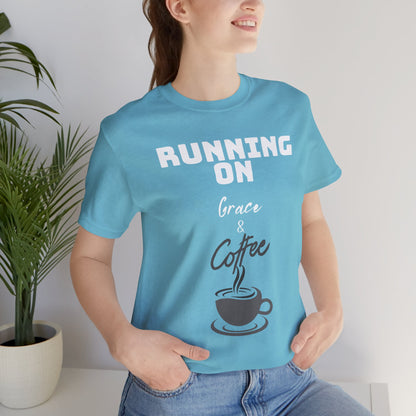 Running on Grace & Coffee Jersey Short Sleeve Tee