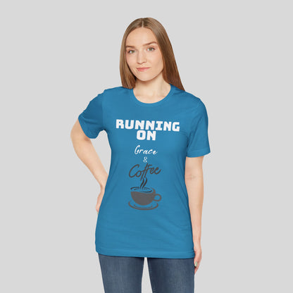 Running on Grace & Coffee Jersey Short Sleeve Tee