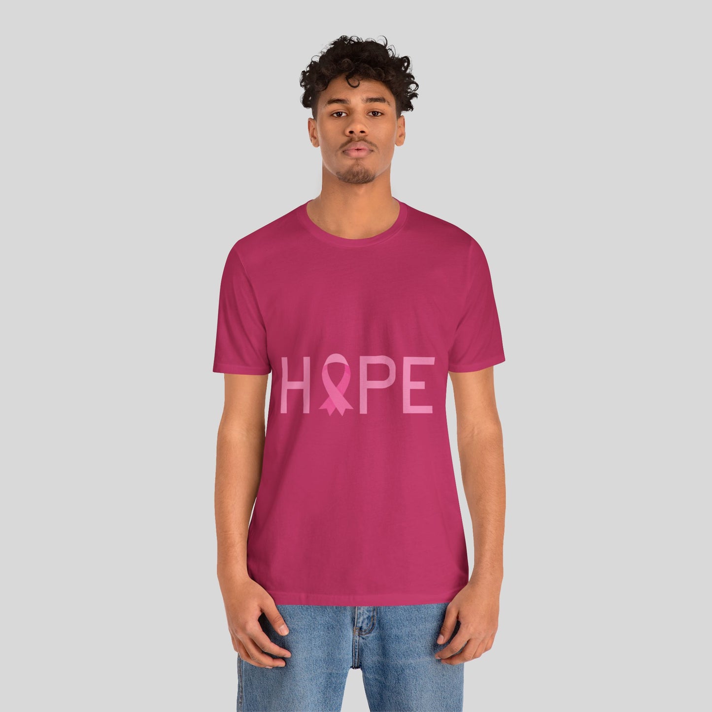 Hope Ribbon Unisex Jersey Short Sleeve Tee