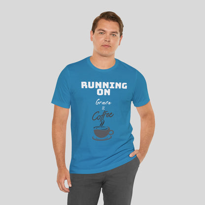 Running on Grace & Coffee Jersey Short Sleeve Tee