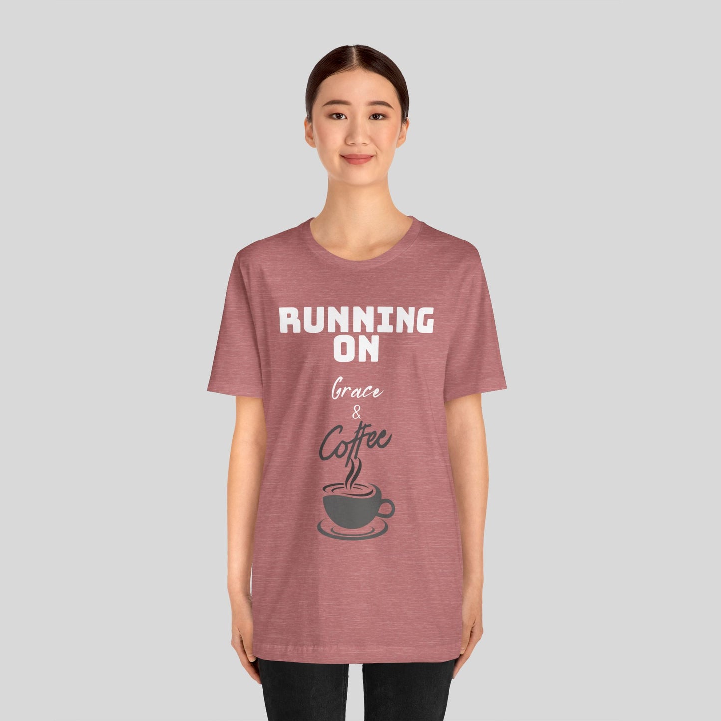 Running on Grace & Coffee Jersey Short Sleeve Tee