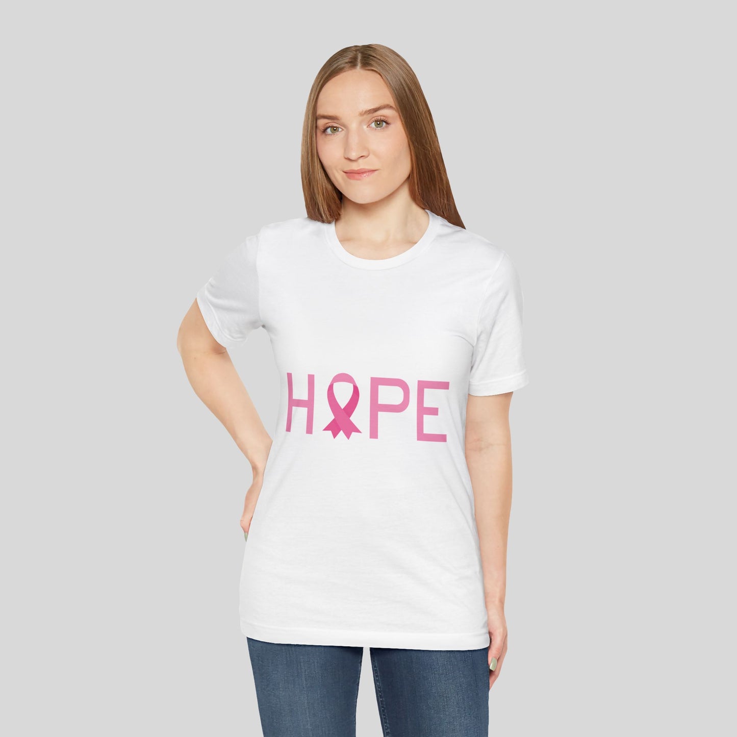 Hope Ribbon Unisex Jersey Short Sleeve Tee