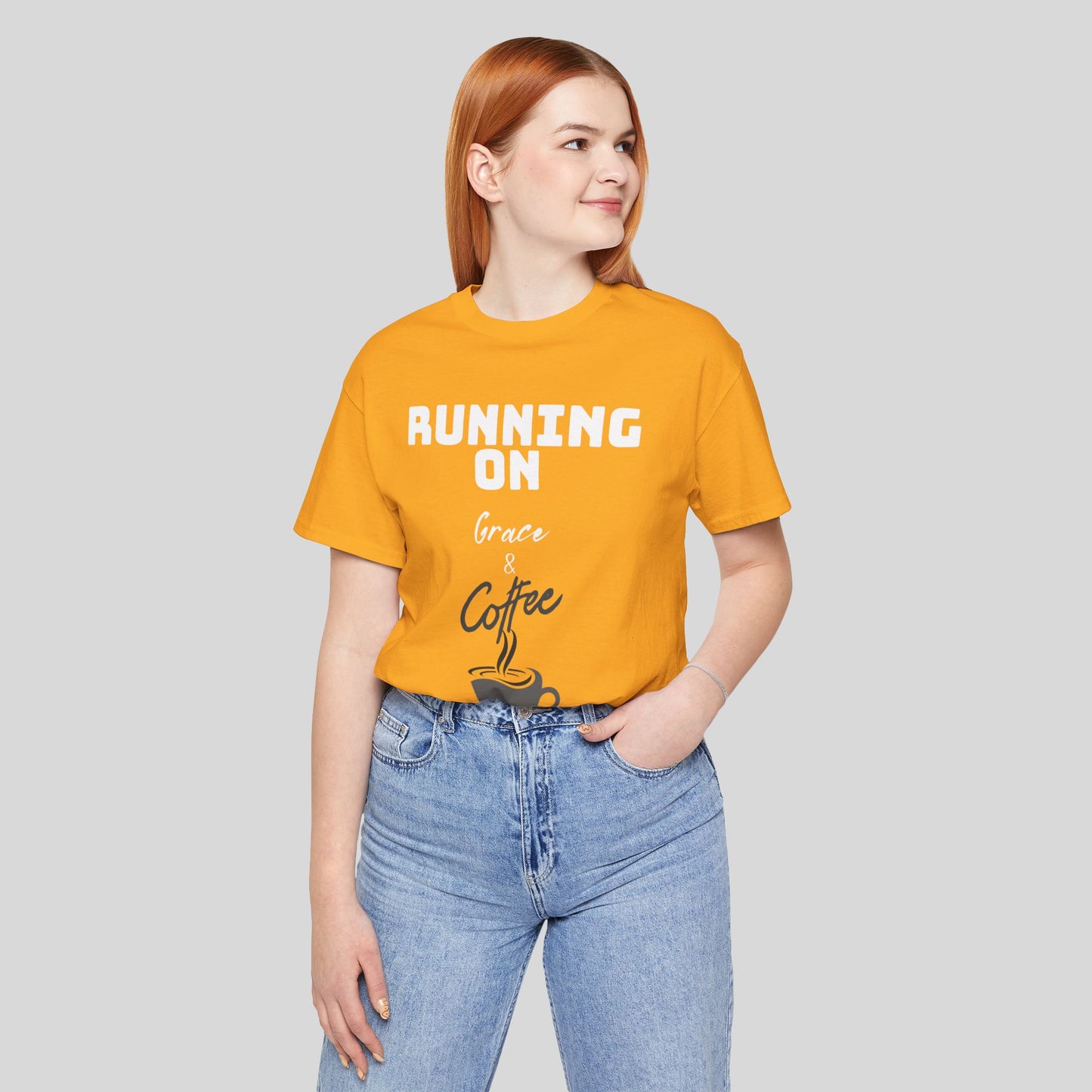 Running on Grace & Coffee Jersey Short Sleeve Tee