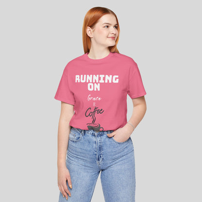 Running on Grace & Coffee Jersey Short Sleeve Tee