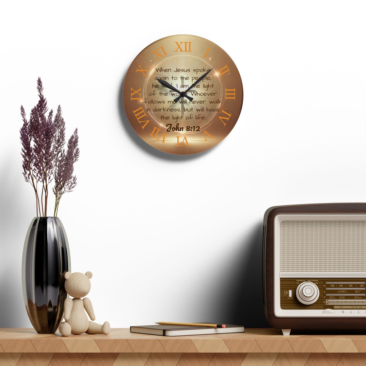 Light of Life Acrylic Wall Clock