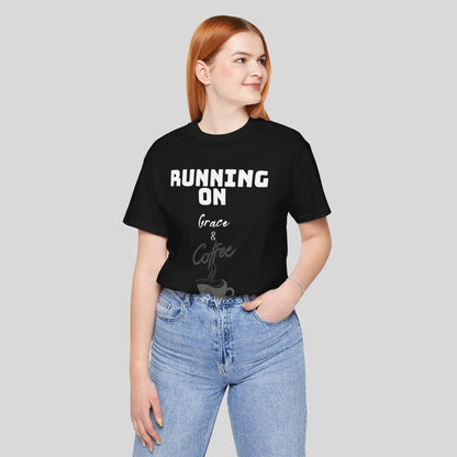 Running on Grace & Coffee Jersey Short Sleeve Tee