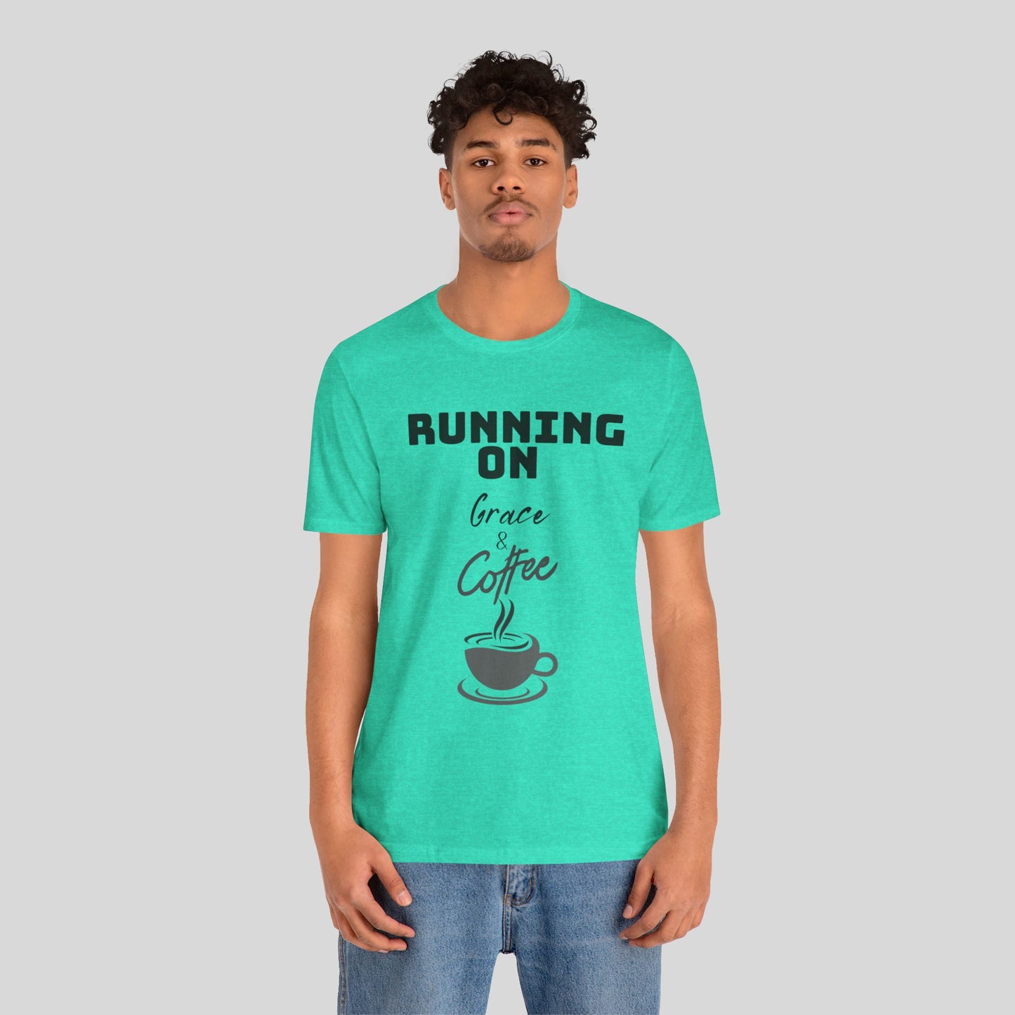 Running on Grace & Coffee Jersey Short Sleeve Tee