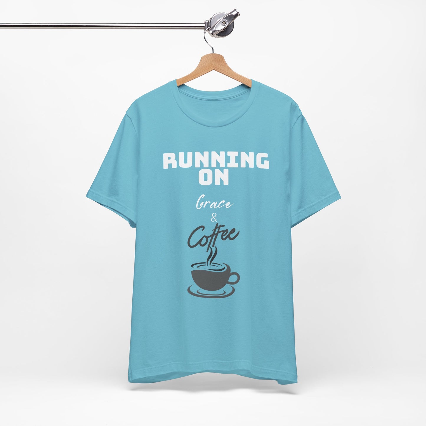 Running on Grace & Coffee Jersey Short Sleeve Tee