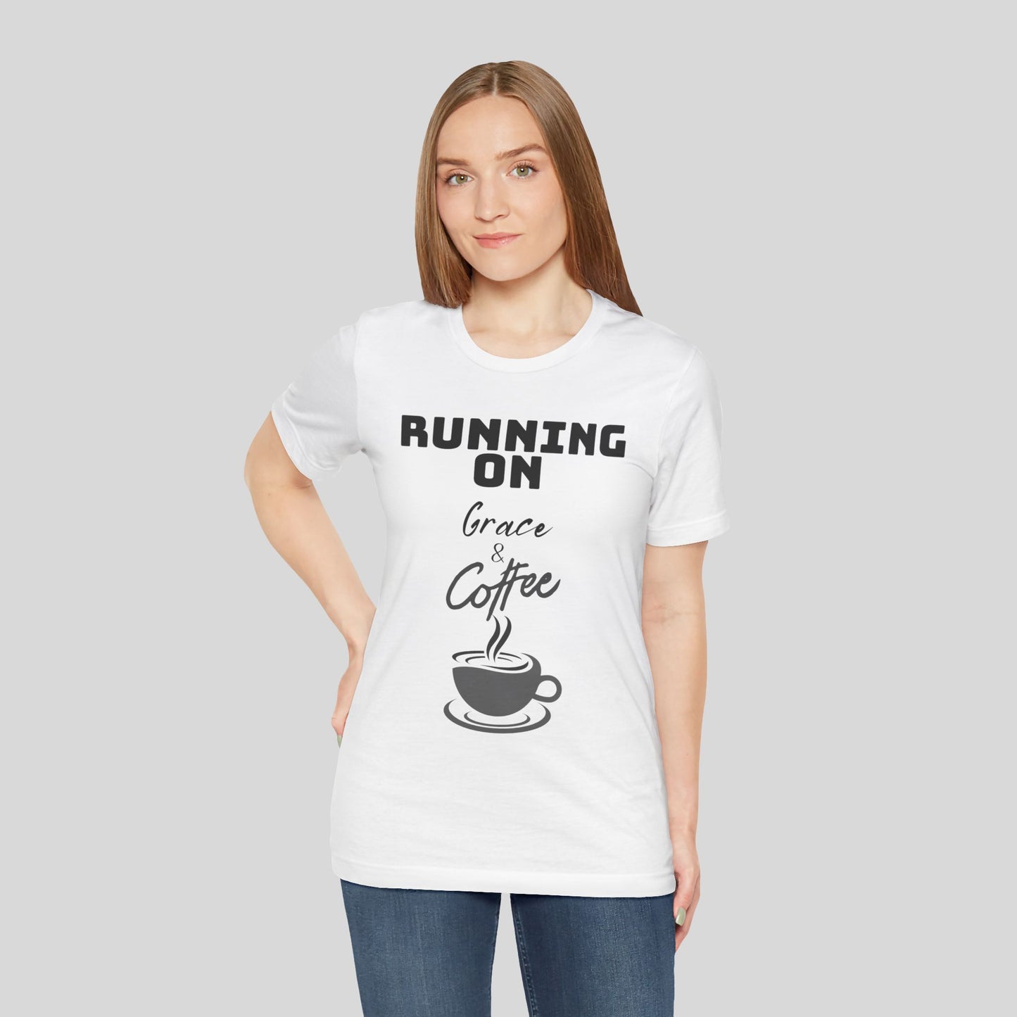 Running on Grace & Coffee Jersey Short Sleeve Tee