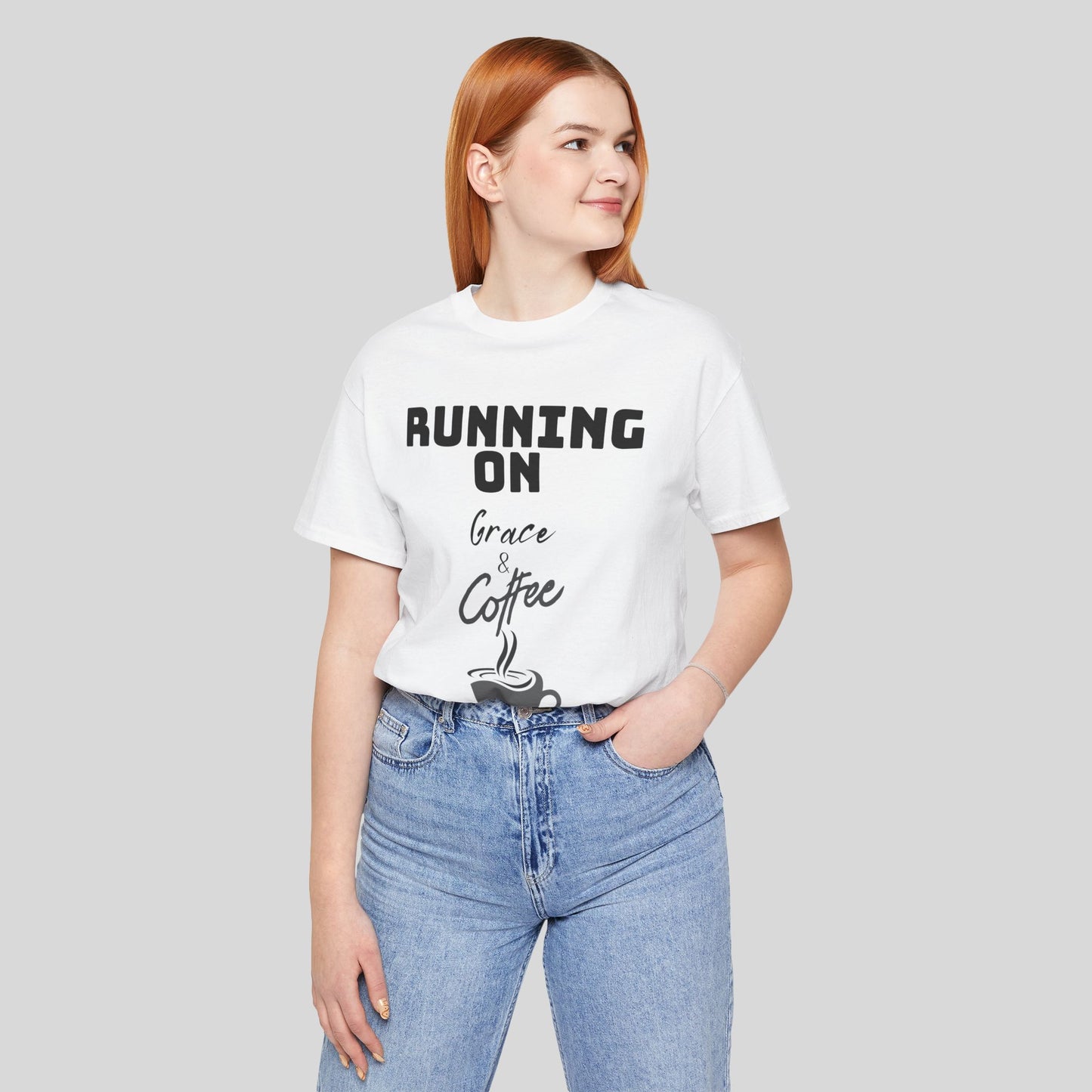 Running on Grace & Coffee Jersey Short Sleeve Tee