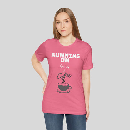 Running on Grace & Coffee Jersey Short Sleeve Tee