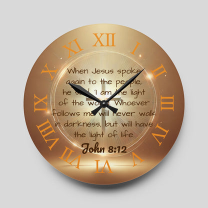 Light of Life Acrylic Wall Clock