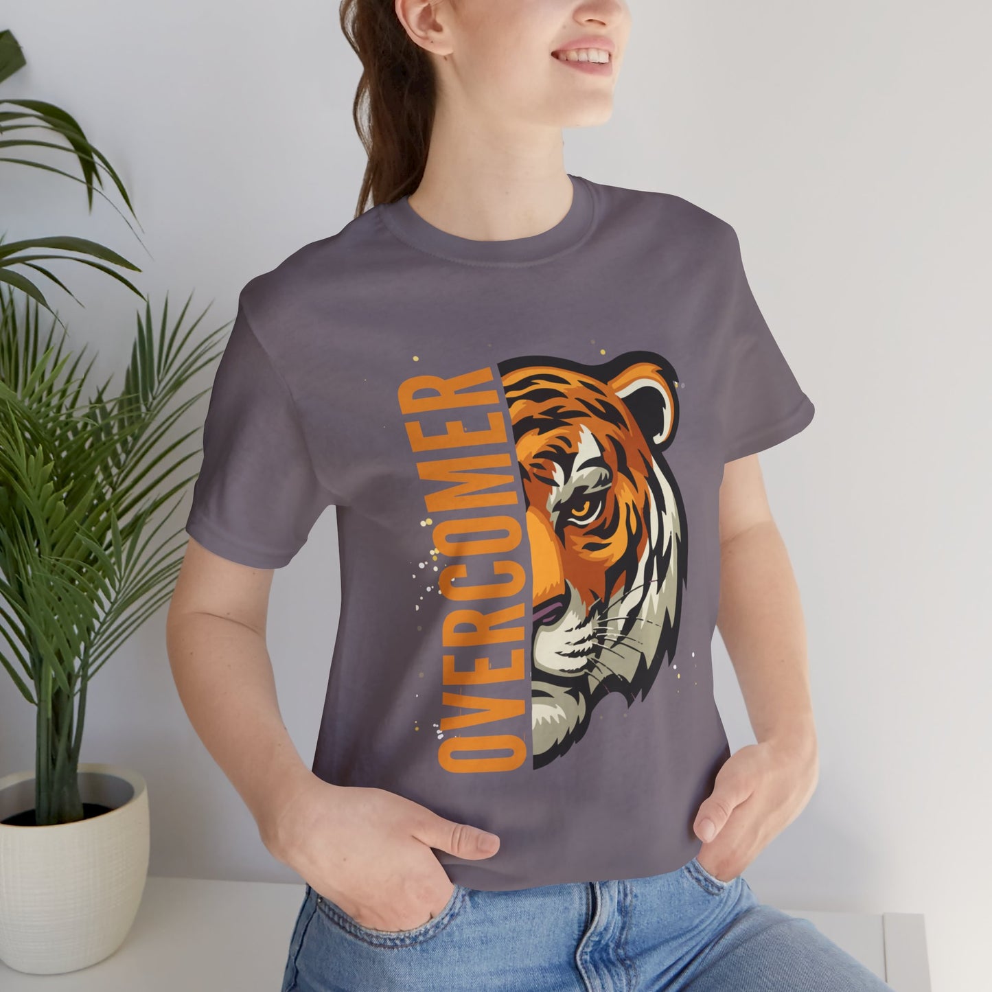 Overcomer Tiger Jersey Short Sleeve Tee