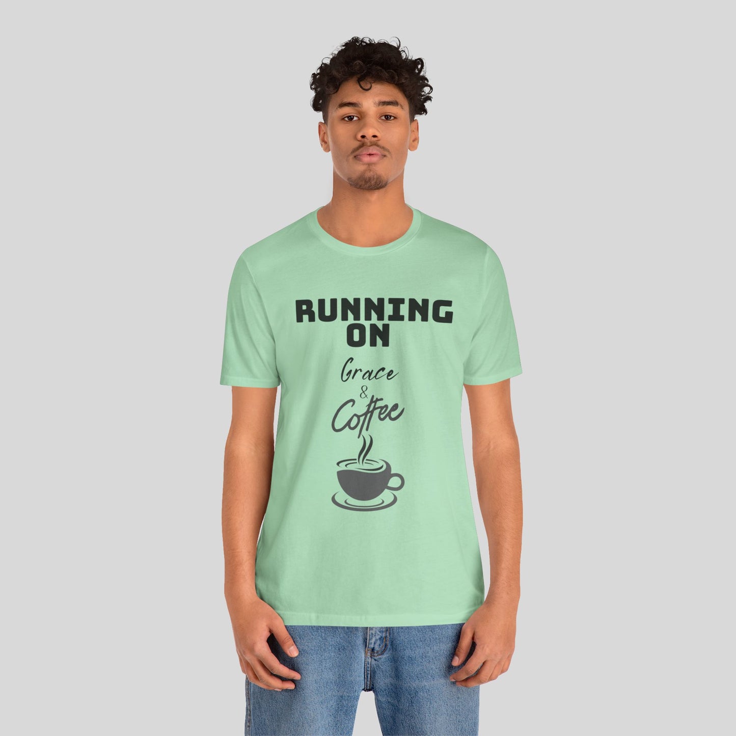 Running on Grace & Coffee Jersey Short Sleeve Tee