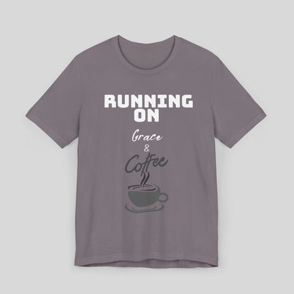 Running on Grace & Coffee Jersey Short Sleeve Tee