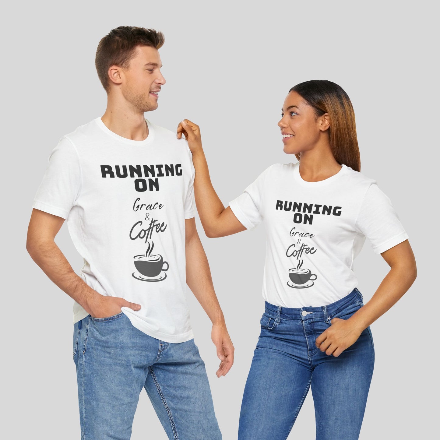 Running on Grace & Coffee Jersey Short Sleeve Tee