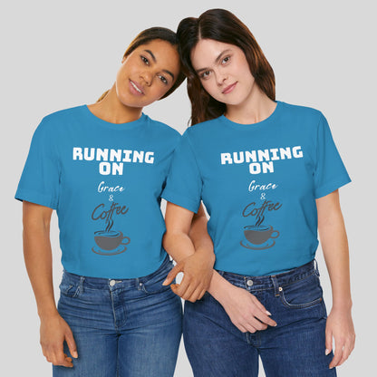 Running on Grace & Coffee Jersey Short Sleeve Tee