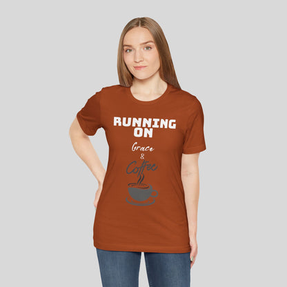 Running on Grace & Coffee Jersey Short Sleeve Tee