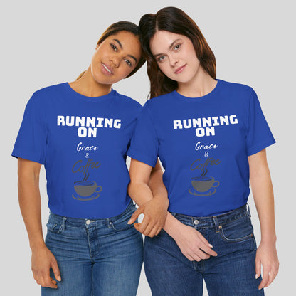 Running on Grace & Coffee Jersey Short Sleeve Tee