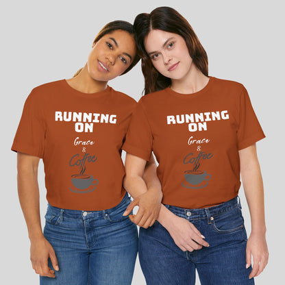 Running on Grace & Coffee Jersey Short Sleeve Tee