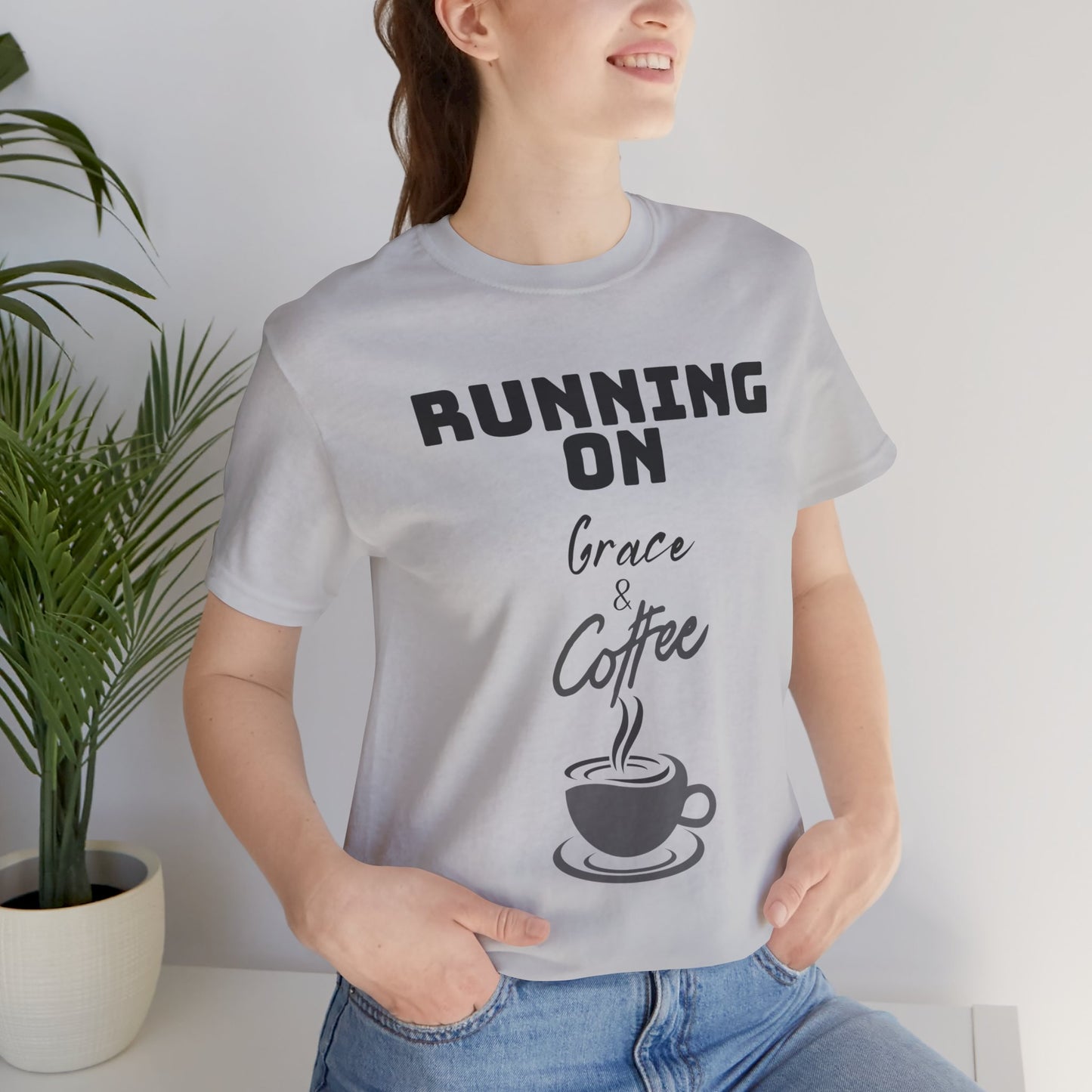 Running on Grace & Coffee Jersey Short Sleeve Tee