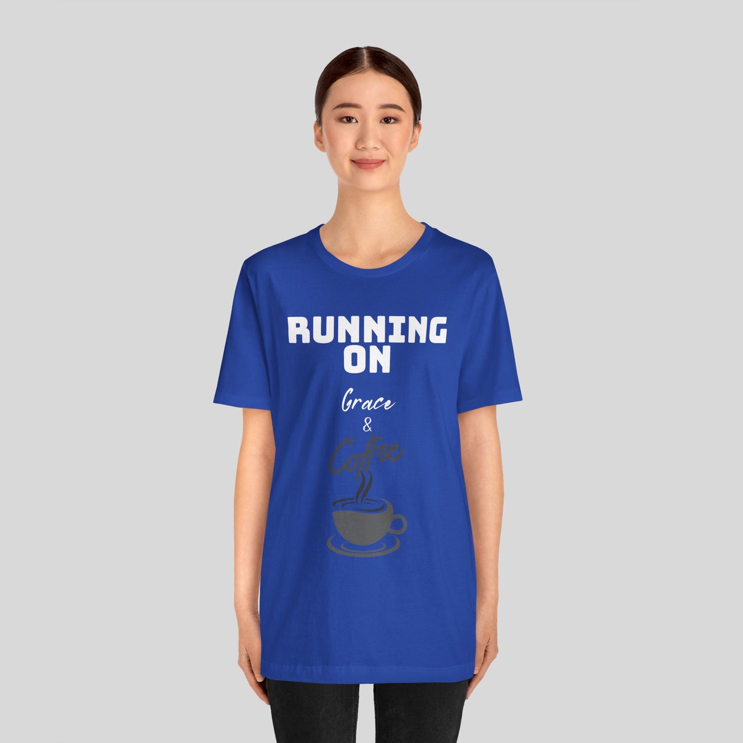 Running on Grace & Coffee Jersey Short Sleeve Tee