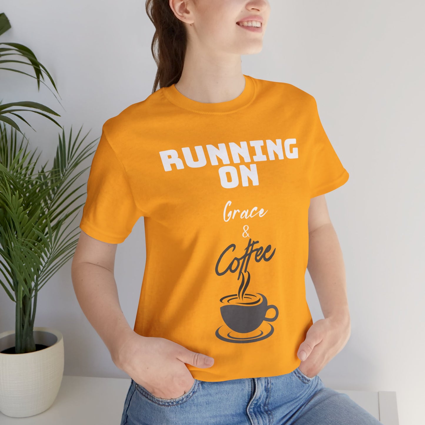 Running on Grace & Coffee Jersey Short Sleeve Tee