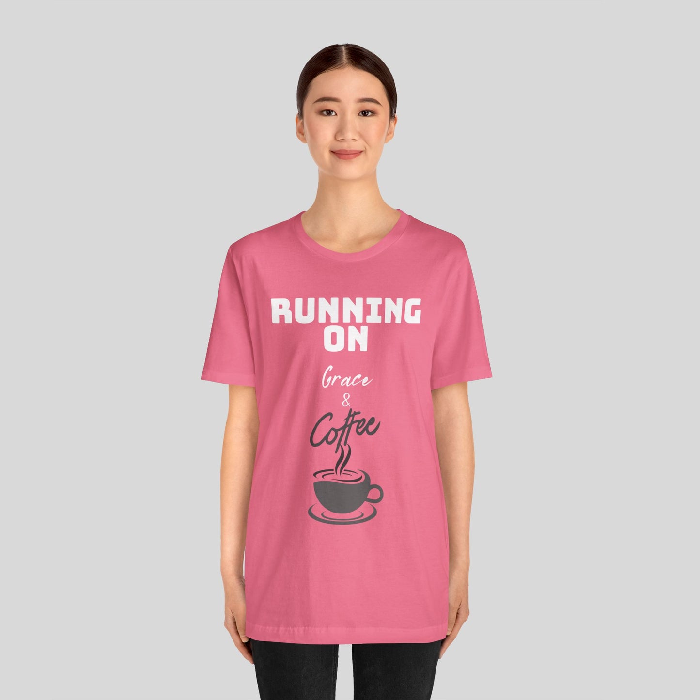 Running on Grace & Coffee Jersey Short Sleeve Tee