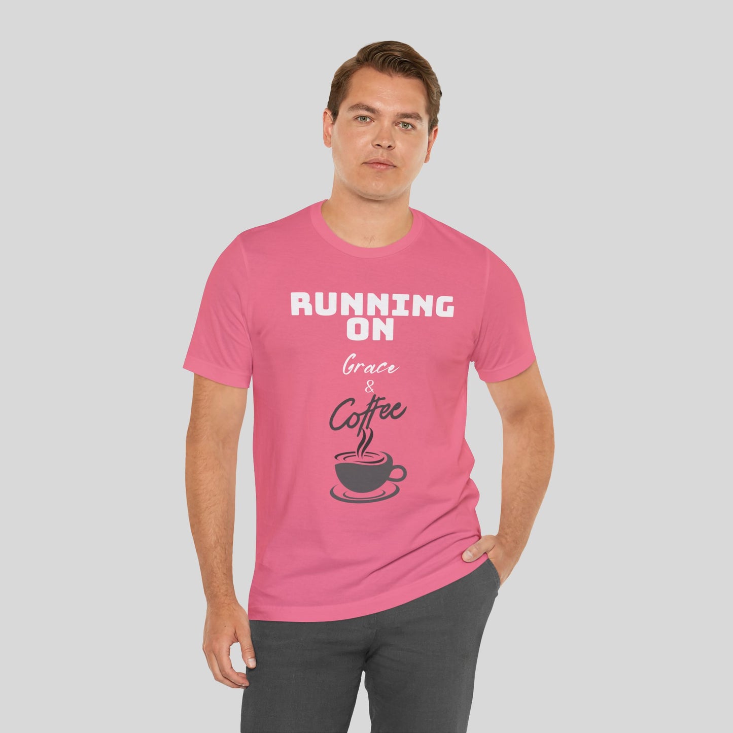 Running on Grace & Coffee Jersey Short Sleeve Tee