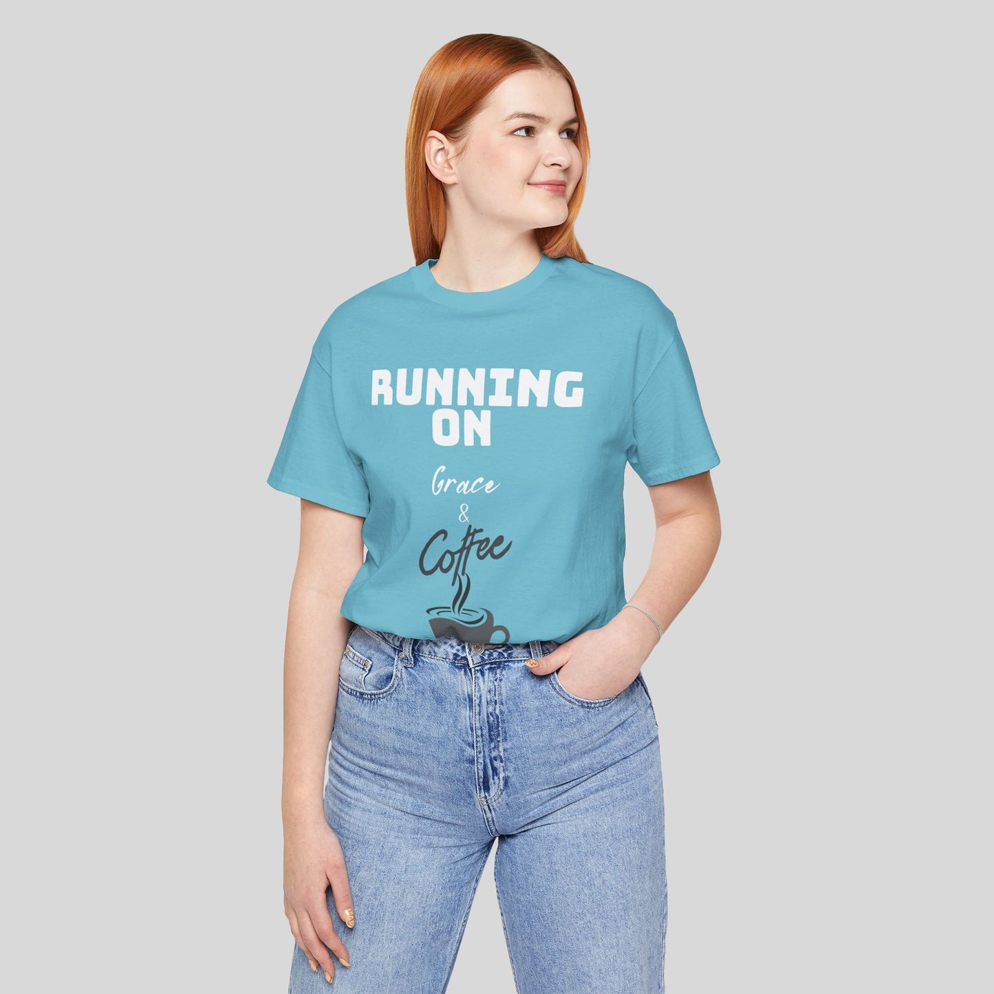 Running on Grace & Coffee Jersey Short Sleeve Tee