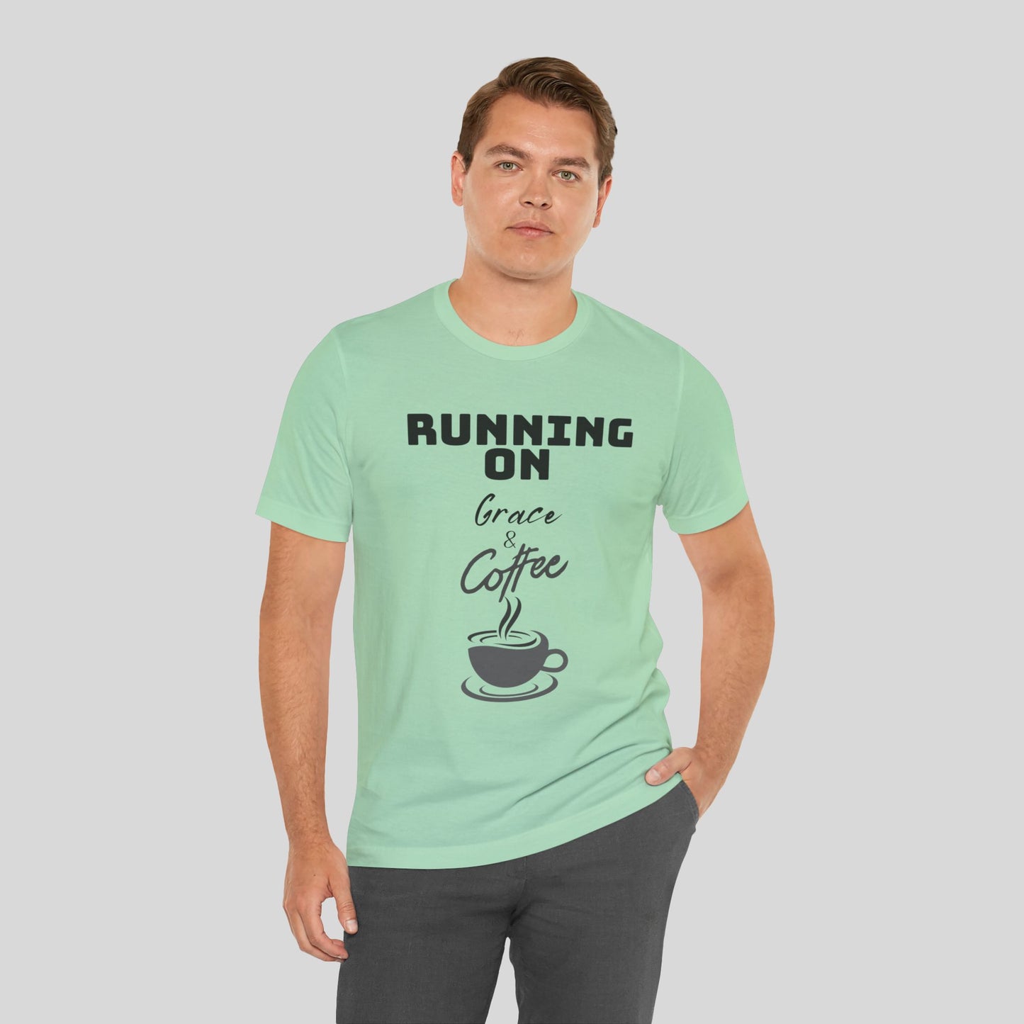 Running on Grace & Coffee Jersey Short Sleeve Tee