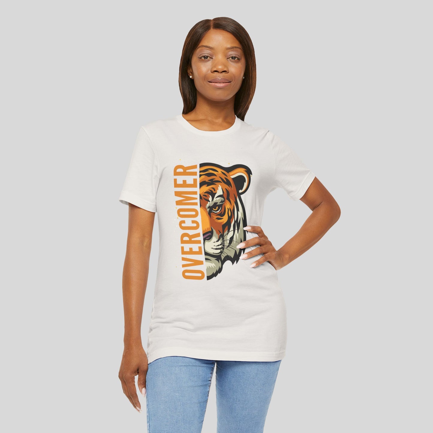 Overcomer Tiger Jersey Short Sleeve Tee