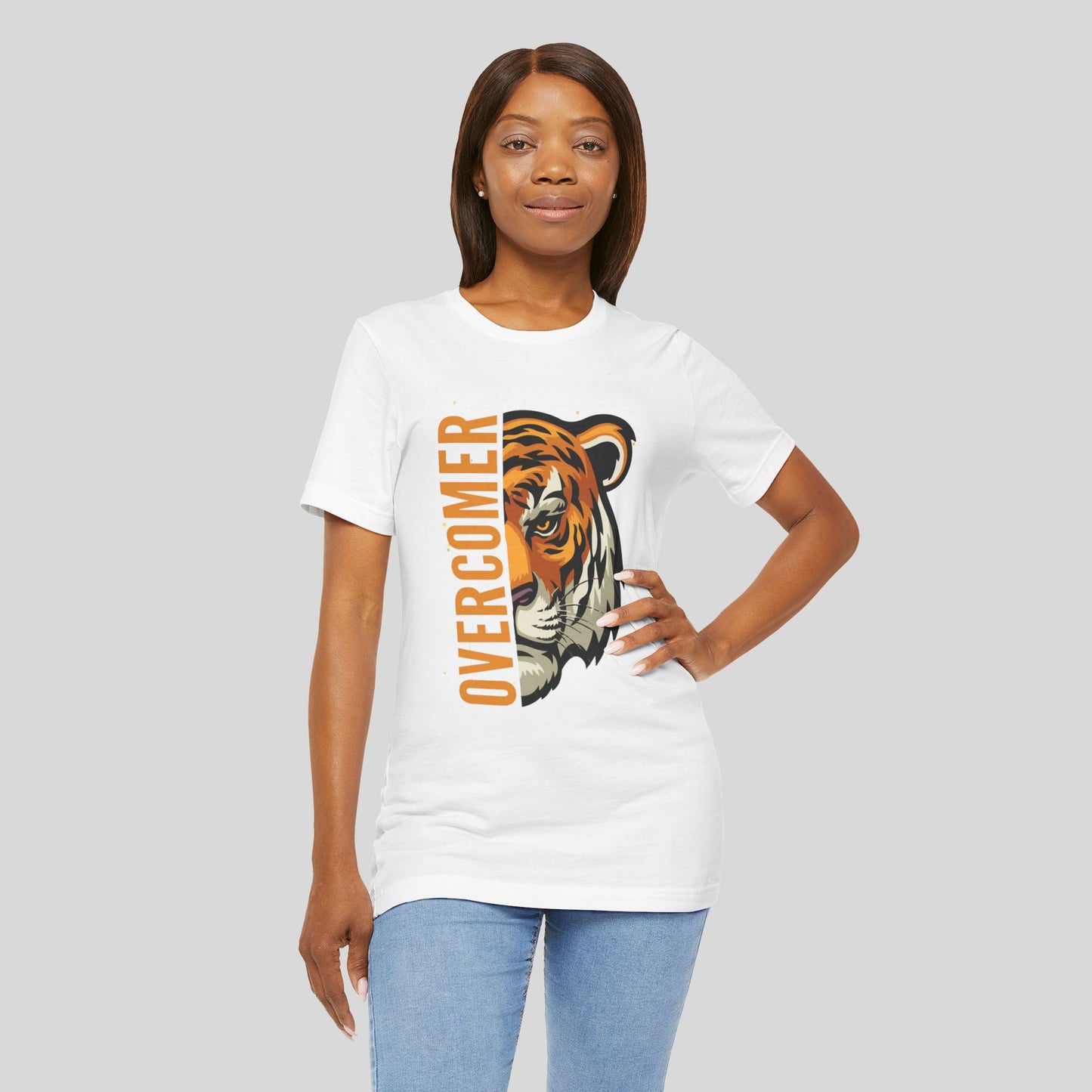 Overcomer Tiger Jersey Short Sleeve Tee