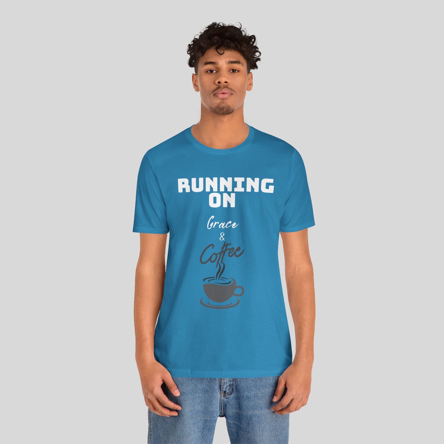 Running on Grace & Coffee Jersey Short Sleeve Tee