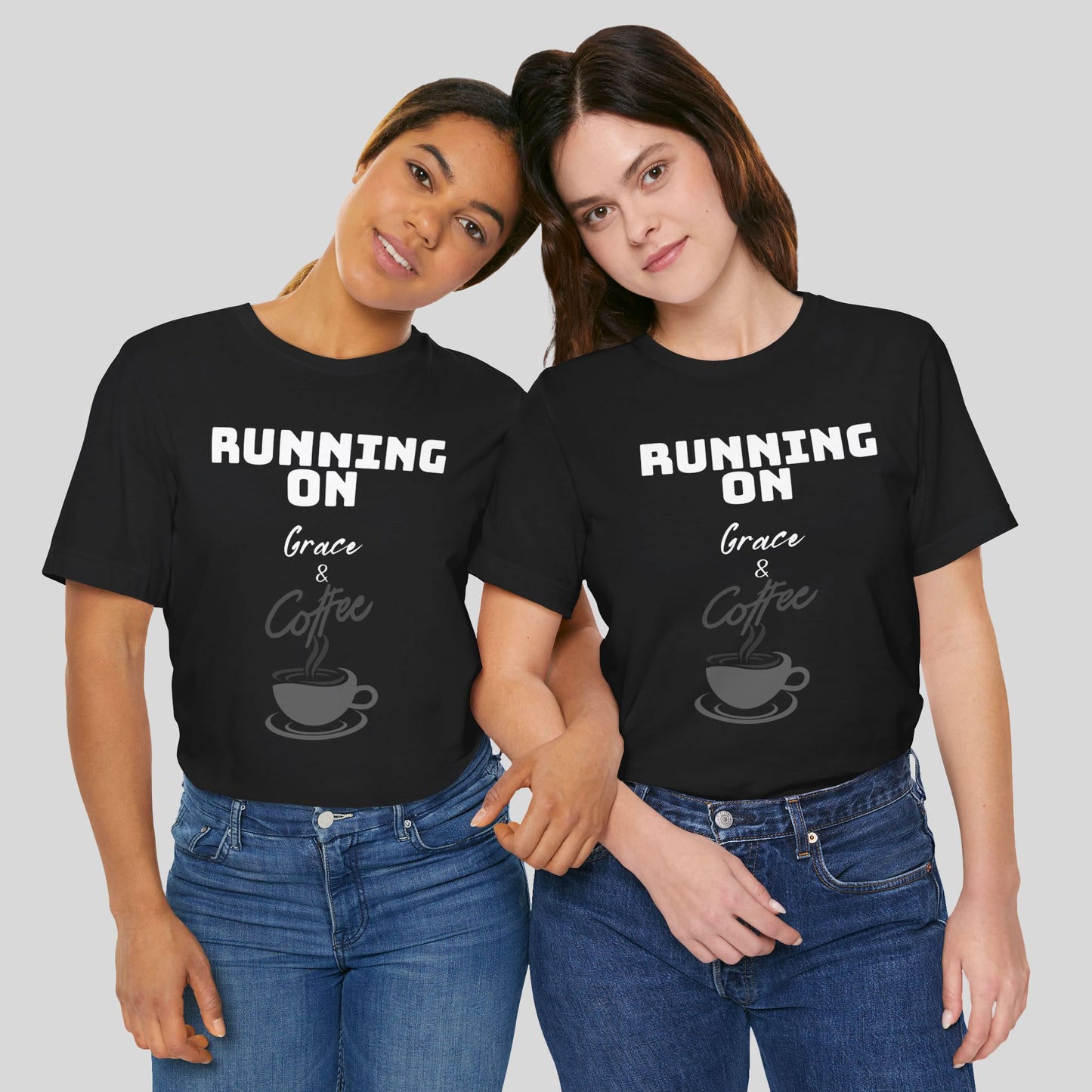 Running on Grace & Coffee Jersey Short Sleeve Tee