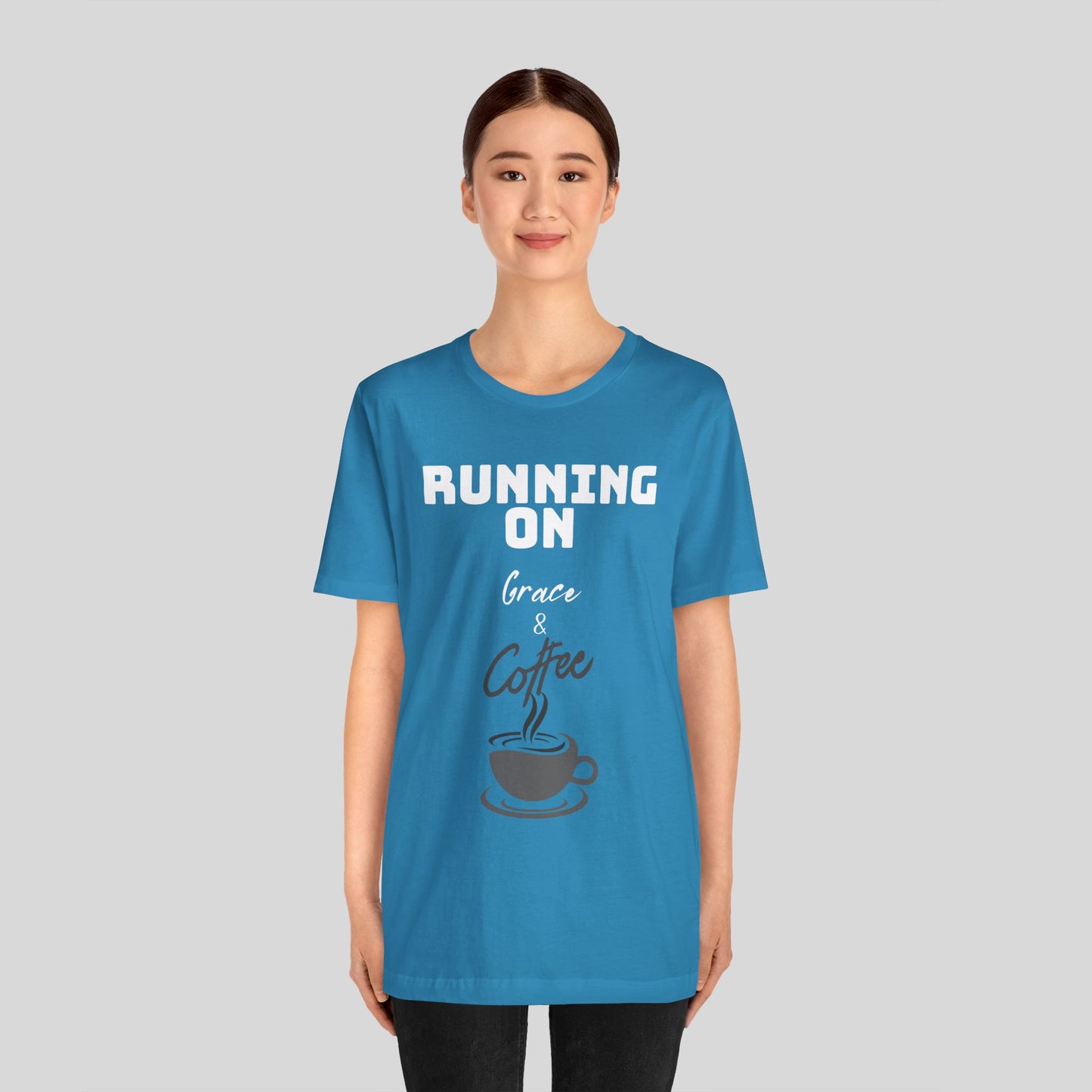 Running on Grace & Coffee Jersey Short Sleeve Tee