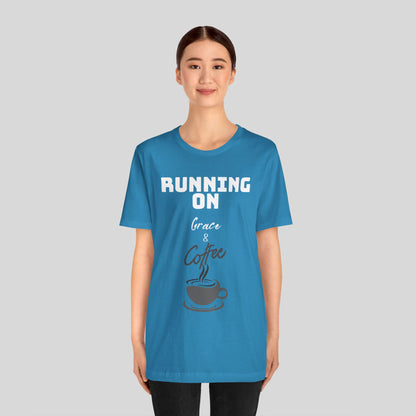 Running on Grace & Coffee Jersey Short Sleeve Tee