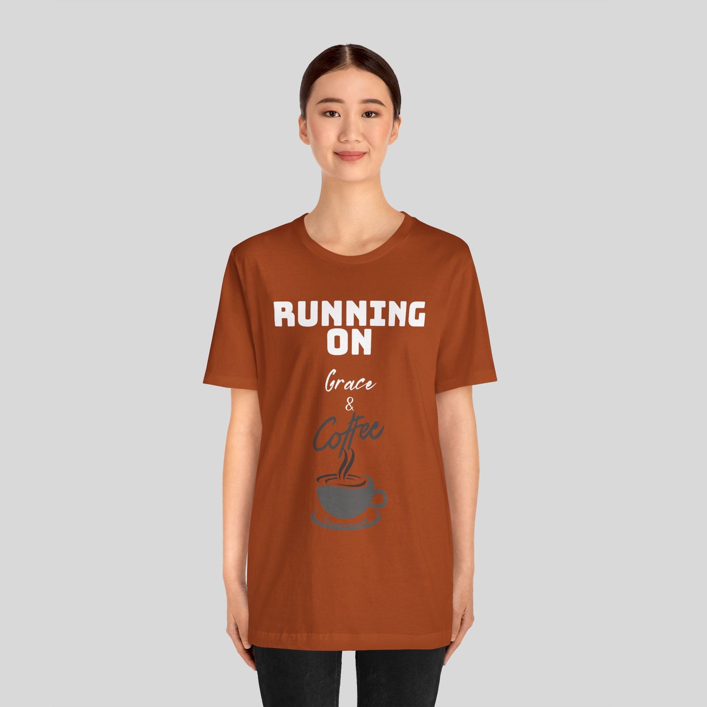 Running on Grace & Coffee Jersey Short Sleeve Tee