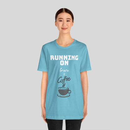 Running on Grace & Coffee Jersey Short Sleeve Tee