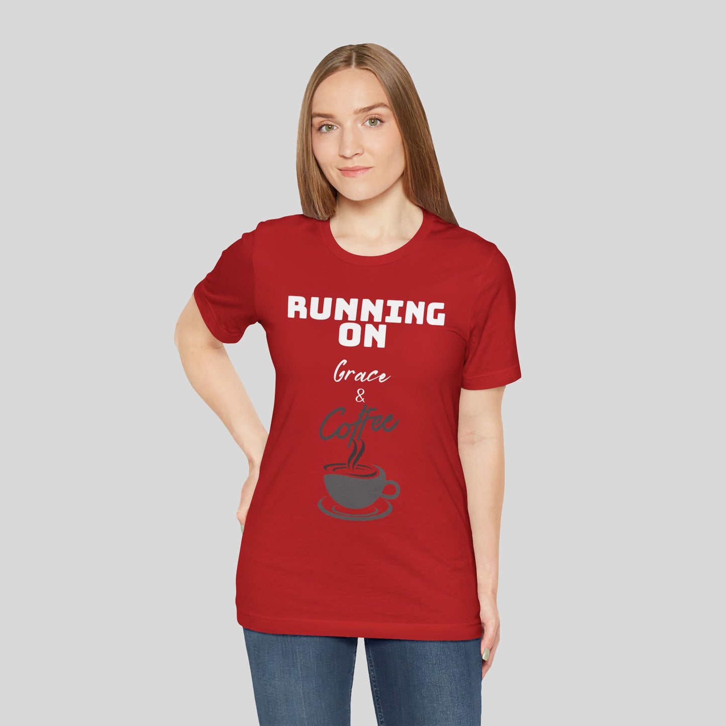 Running on Grace & Coffee Jersey Short Sleeve Tee