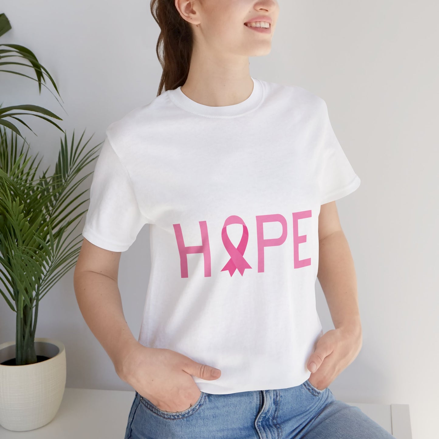 Hope Ribbon Unisex Jersey Short Sleeve Tee