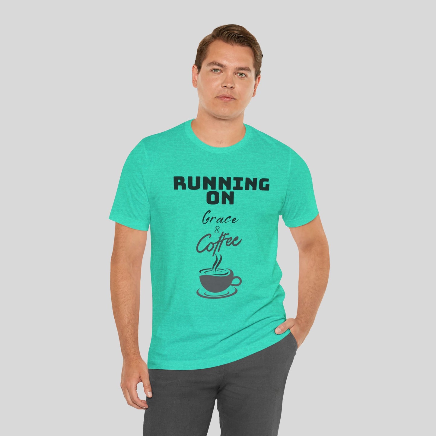 Running on Grace & Coffee Jersey Short Sleeve Tee